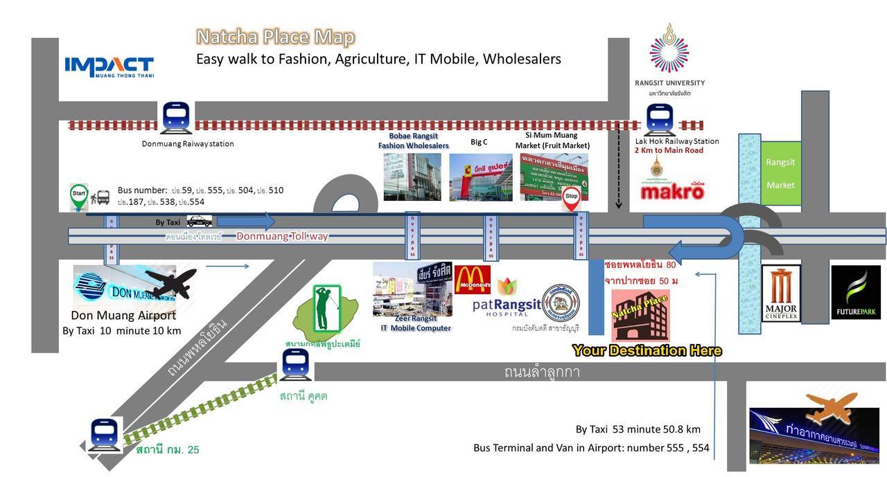 Natcha Place Rangsit Donmuang Eksteriør bilde